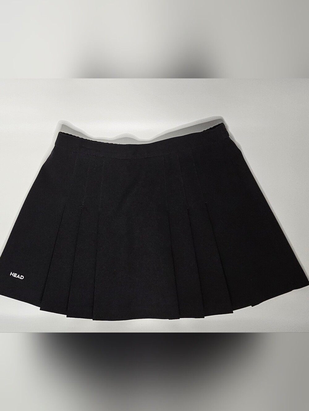 Head Black Pleated Mini Skirt